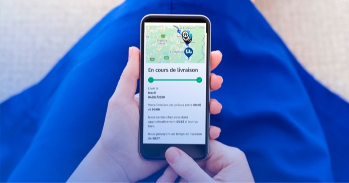 Suivi d'une livraison sur téléphone
